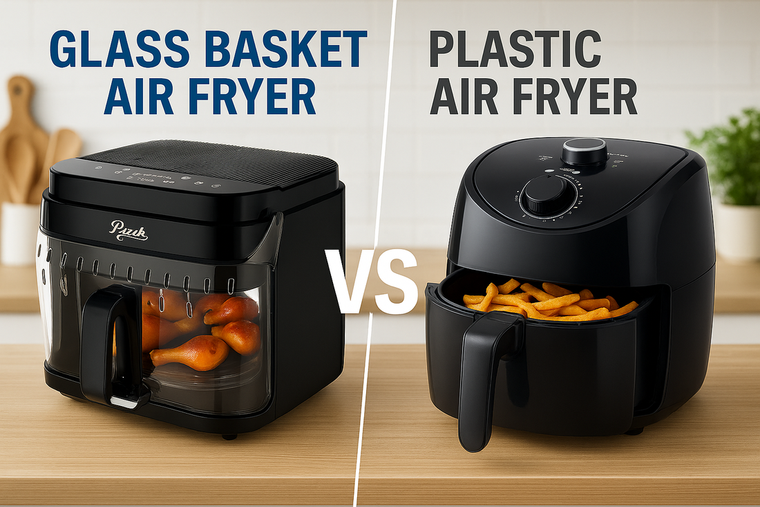 glass basket air fryer with see-through design