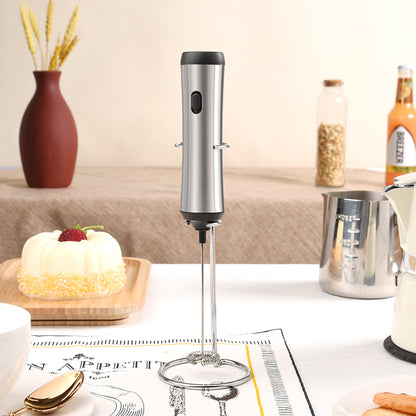 PwZzk Electric Milk Frother Handheld USB Type-C Rechargeable