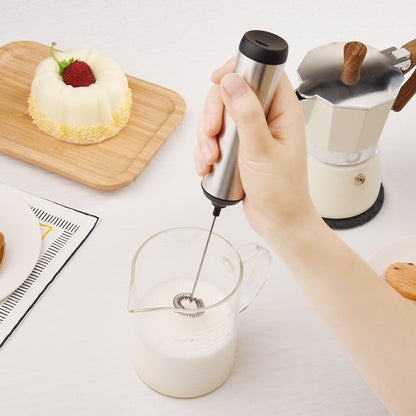 PwZzk Electric Milk Frother Handheld USB Type-C Rechargeable